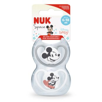 Set de 2 Chupetes NUK Disney Space Mickey Mouse T2