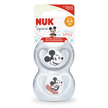 Set de 2 Chupetes NUK Disney Space Mickey Mouse T1