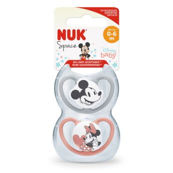 Set de 2 Chupetes NUK Disney Space Mickey Mouse T1