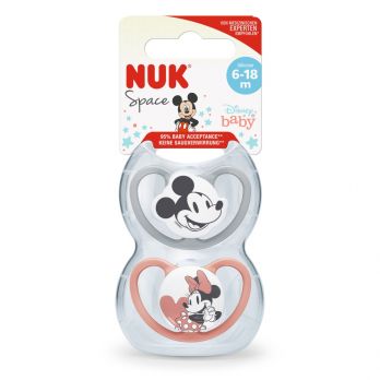 Set de 2 Chupetes NUK Disney Space Mickey Mouse T2