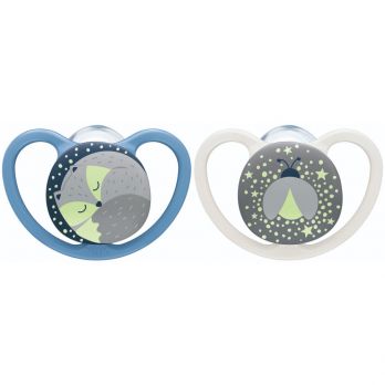 Set Nuk de 2 Chupetes Space Luminoso