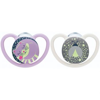 Set Nuk de 2 Chupetes Space Luminoso